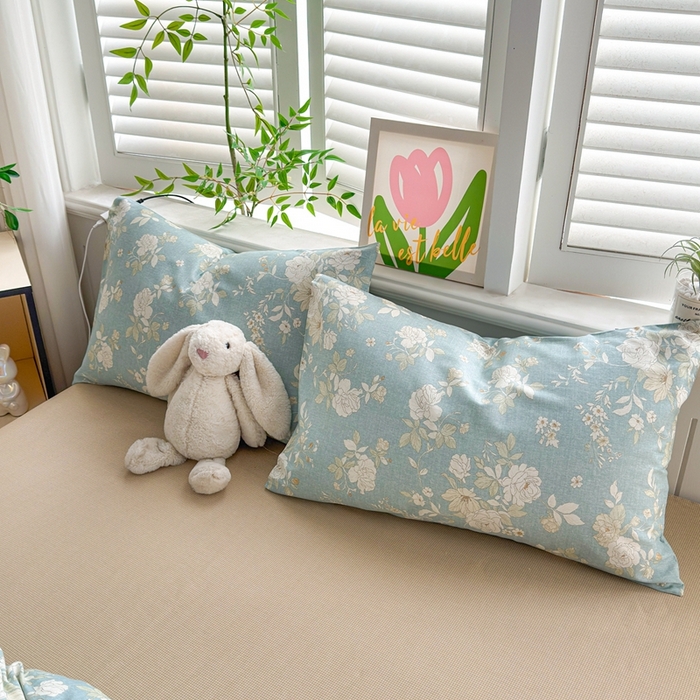 91家纺网 家纺一手货源 找家纺 黛妮雅 2026新款AB版全棉印花单被套床单枕套 送买家秀 清影