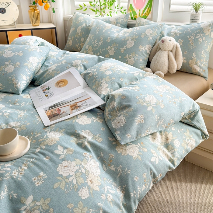 91家纺网 家纺一手货源 找家纺 黛妮雅 2026新款AB版全棉印花单被套床单枕套 送买家秀 清影