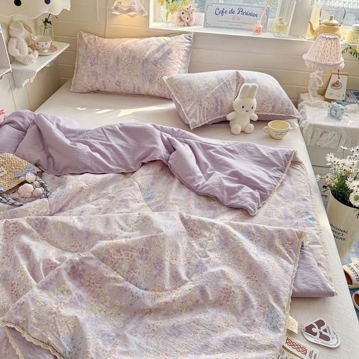 91家纺网 家纺一手货源 找家纺 优承佳生活馆 2026新款云感双层纱抗菌夏被夏凉被空调被 爱如星辰