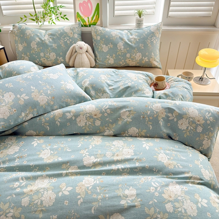 91家纺网 家纺一手货源 找家纺 黛妮雅 2026新款AB版全棉印花单被套床单枕套 送买家秀 清影