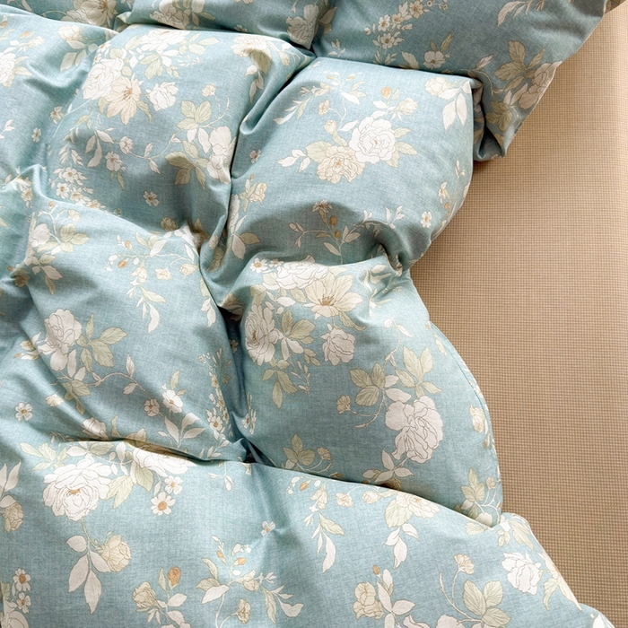 91家纺网 家纺一手货源 找家纺 黛妮雅 2026新款AB版全棉印花单被套床单枕套 送买家秀 清影