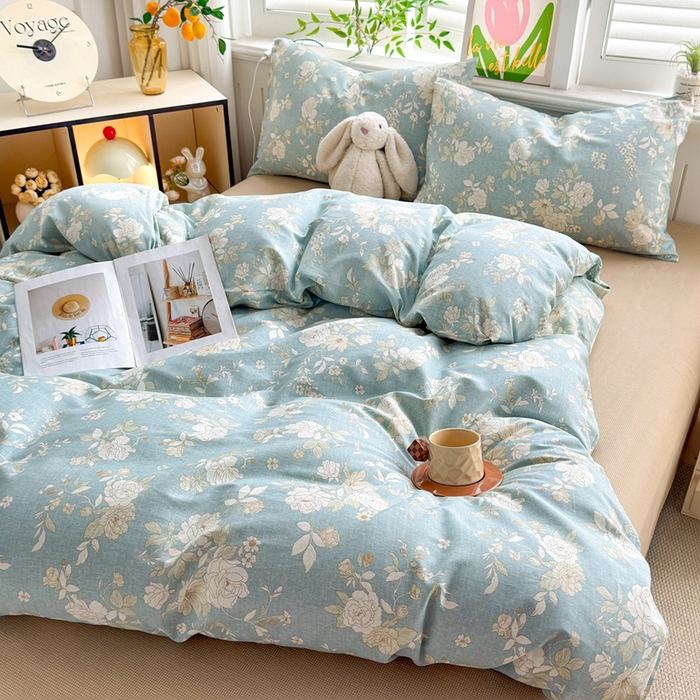 91家纺网 家纺一手货源 找家纺 黛妮雅 2026新款AB版全棉印花单被套床单枕套 送买家秀 清影