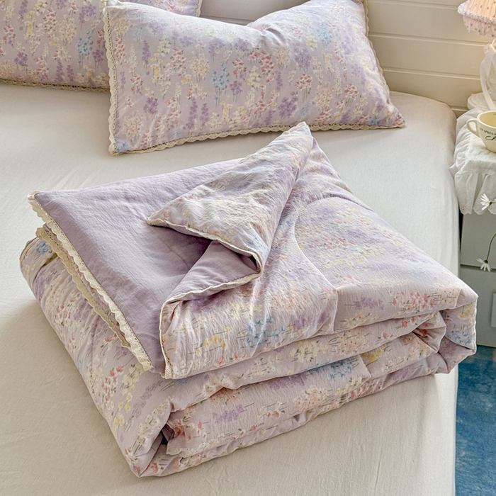 91家纺网 家纺一手货源 找家纺 优承佳生活馆 2026新款云感双层纱抗菌夏被夏凉被空调被 爱如星辰