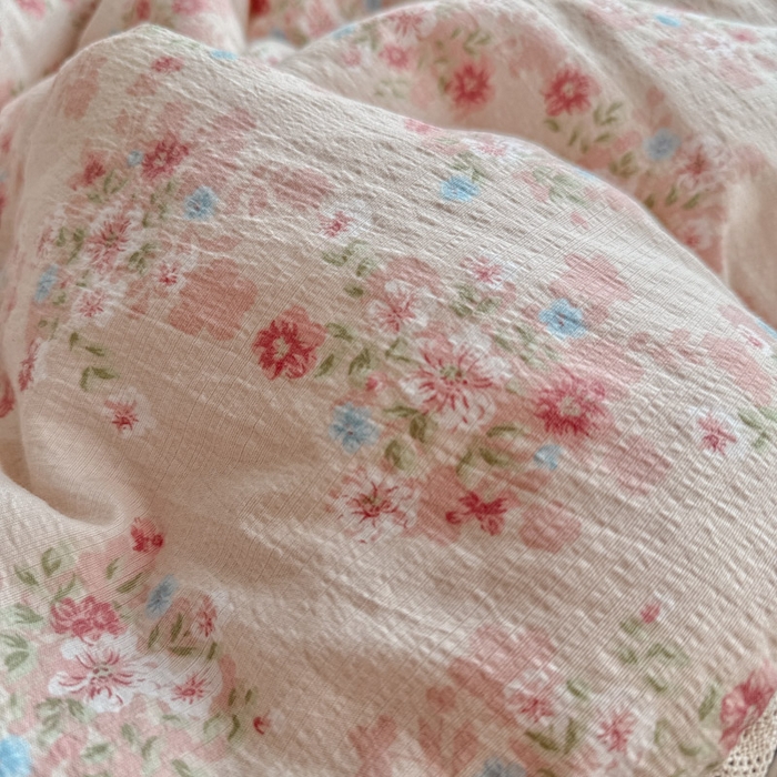 91家纺网 家纺一手货源 找家纺 优承佳生活馆 2026新款云感双层纱抗菌夏被夏凉被空调被 相思粉韵