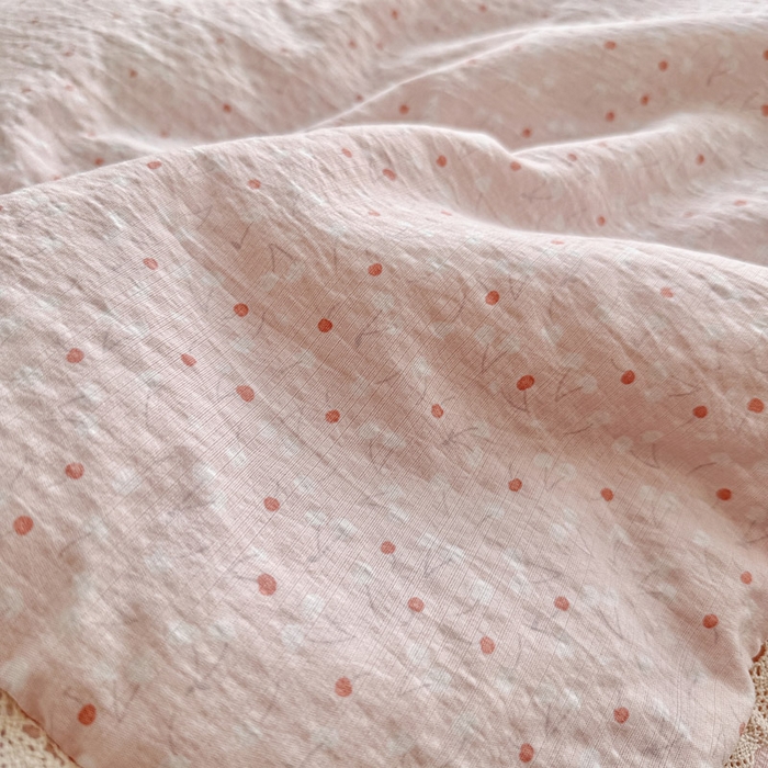 91家纺网 家纺一手货源 找家纺 优承佳生活馆 2026新款云感双层纱抗菌夏被夏凉被空调被 粉樱漫语