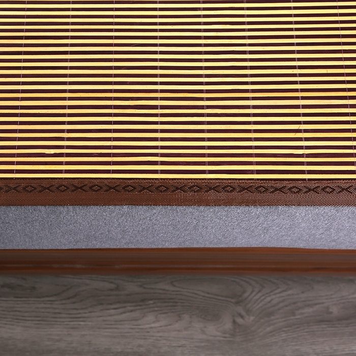 91家纺网 家纺一手货源 找家纺 鸣创 2026新款竹席凉席冰丝席碳化双面竹凉席草席藤席 精品木纹