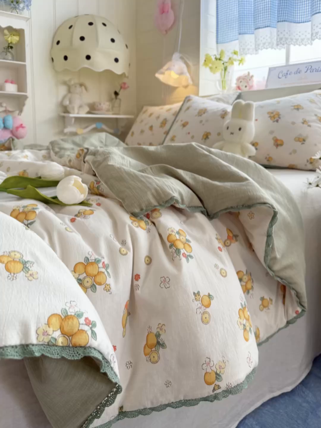 91家纺网 家纺一手货源 找家纺 优承佳生活馆 2026新款云感双层纱抗菌夏被夏凉被空调被 橘子海