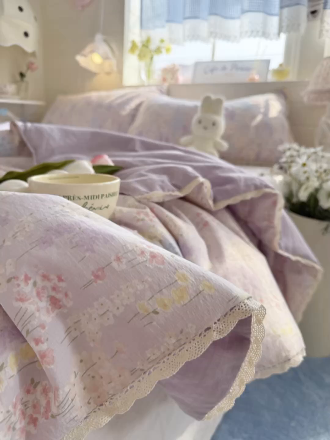 91家纺网 家纺一手货源 找家纺 优承佳生活馆 2026新款云感双层纱抗菌夏被夏凉被空调被 爱如星辰