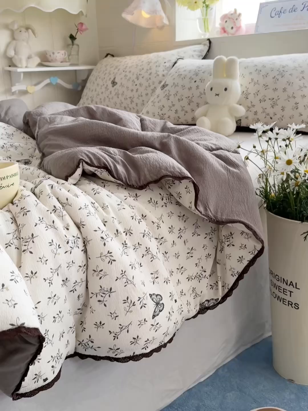 91家纺网 家纺一手货源 找家纺 优承佳生活馆 2026新款云感双层纱抗菌夏被夏凉被空调被 蝶舞翩翩