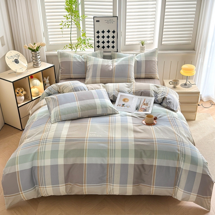 91家纺网 家纺一手货源 找家纺 黛妮雅 2026新款AB版全棉印花单被套床单枕套 送买家秀 卡迪亚