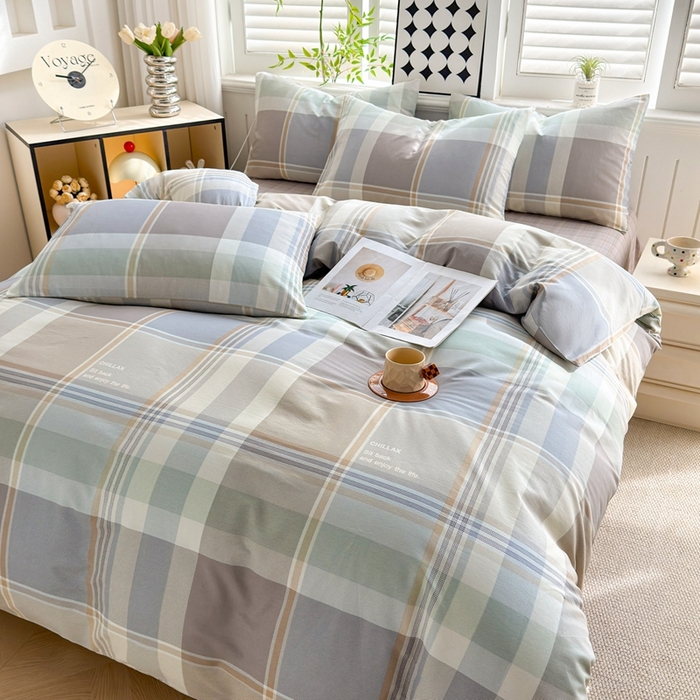 91家纺网 家纺一手货源 找家纺 黛妮雅 2026新款AB版全棉印花单被套床单枕套 送买家秀 卡迪亚