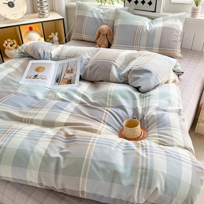 91家纺网 家纺一手货源 找家纺 黛妮雅 2026新款AB版全棉印花单被套床单枕套 送买家秀 卡迪亚