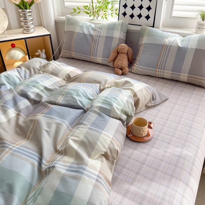 91家纺网 家纺一手货源 找家纺 黛妮雅 2026新款AB版全棉印花单被套床单枕套 送买家秀 卡迪亚