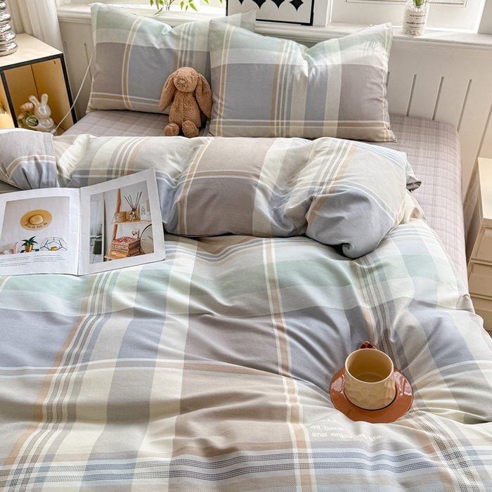 91家纺网 家纺一手货源 找家纺 黛妮雅 2026新款AB版全棉印花单被套床单枕套 送买家秀 卡迪亚