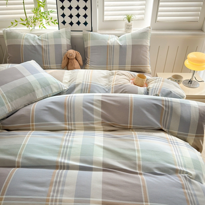 91家纺网 家纺一手货源 找家纺 黛妮雅 2026新款AB版全棉印花单被套床单枕套 送买家秀 卡迪亚