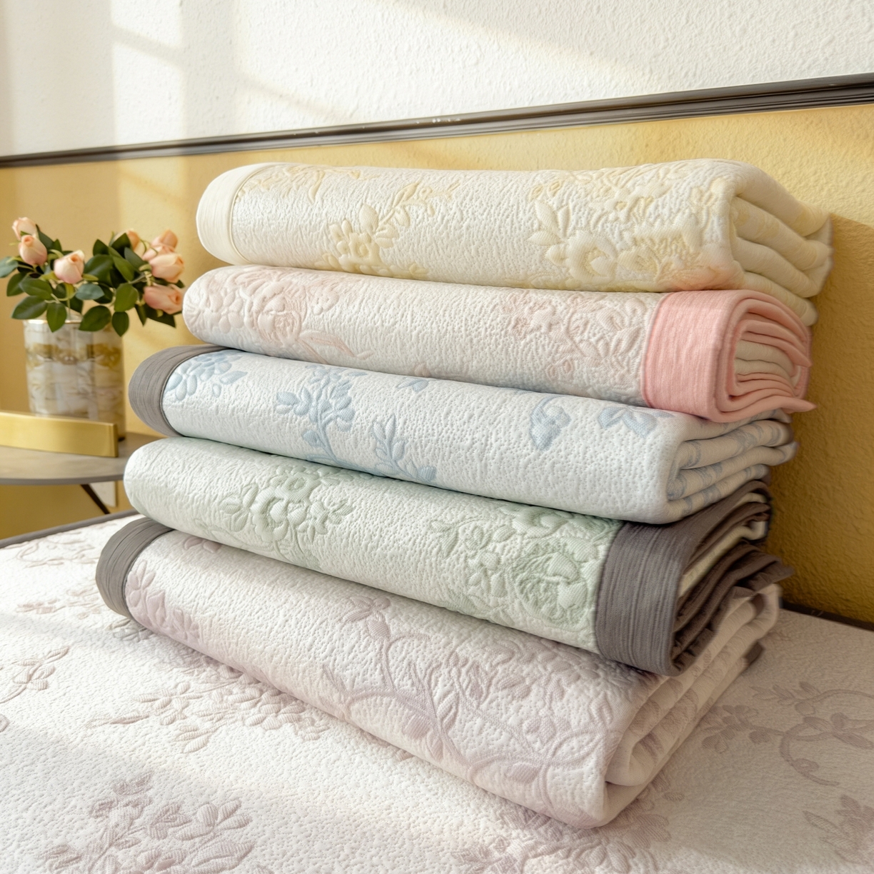 91家纺网 家纺一手货源 找家纺 （总）孩子王家纺 2026新款夏天冰丝A类母婴级凉感值过0.21冰豆豆家用凉席子夏季-思琳娜