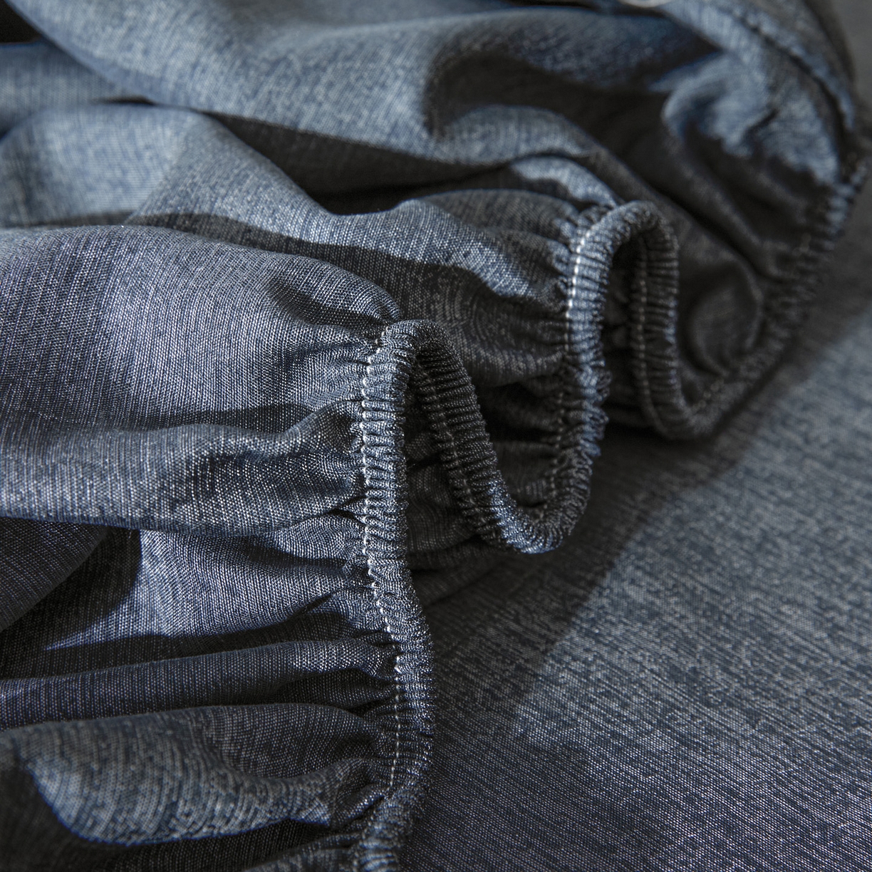 91家纺网 家纺一手货源 找家纺 衿成家纺 2026春夏新款竹纤维床笠凉感纹理感单床笠 床笠单件 竹纤维-深蓝