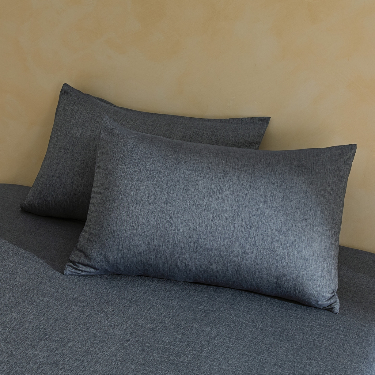 91家纺网 家纺一手货源 找家纺 衿成家纺 2026春夏新款竹纤维床笠凉感纹理感单床笠 床笠单件 竹纤维-深蓝