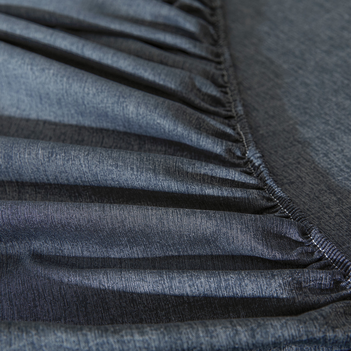 91家纺网 家纺一手货源 找家纺 衿成家纺 2026春夏新款竹纤维床笠凉感纹理感单床笠 床笠单件 竹纤维-深蓝