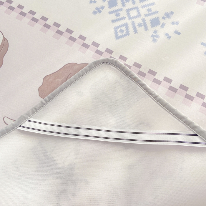 91家纺网 家纺一手货源 找家纺 麋兔 2026新款凉感小冰皮软席席子凉席 鹿犬小森林