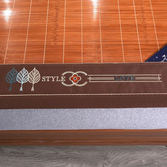 91家纺网 家纺一手货源 找家纺 鸣创 2026新款竹席凉席冰丝席碳化双面竹凉席草席藤席 金枝玉叶