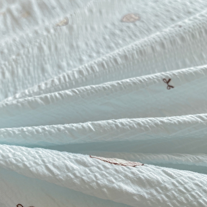 91家纺网 家纺一手货源 找家纺 （总）昊川家纺 2026新款奶芙双层纱皱皱纱小清新多功能韩版花边床盖四件套