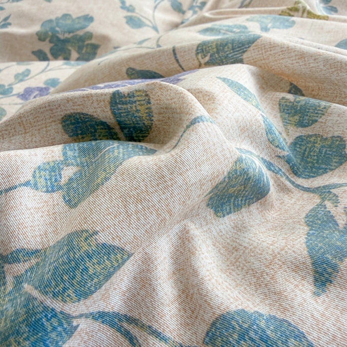 91家纺网 家纺一手货源 找家纺 黛妮雅 2026新款AB版全棉印花单被套床单枕套 送买家秀 花间蓝