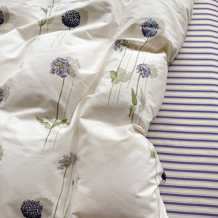 91家纺网 家纺一手货源 找家纺 黛妮雅 2026新款AB版全棉印花单被套床单枕套 送买家秀 蒲公英