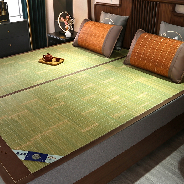 91家纺网 家纺一手货源 找家纺 鸣创 2026新款竹席凉席冰丝席碳化双面竹凉席草席藤席 清凉一夏