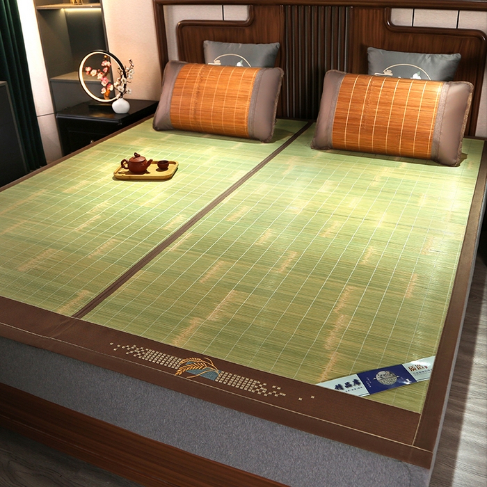 91家纺网 家纺一手货源 找家纺 鸣创 2026新款竹席凉席冰丝席碳化双面竹凉席草席藤席 清凉一夏