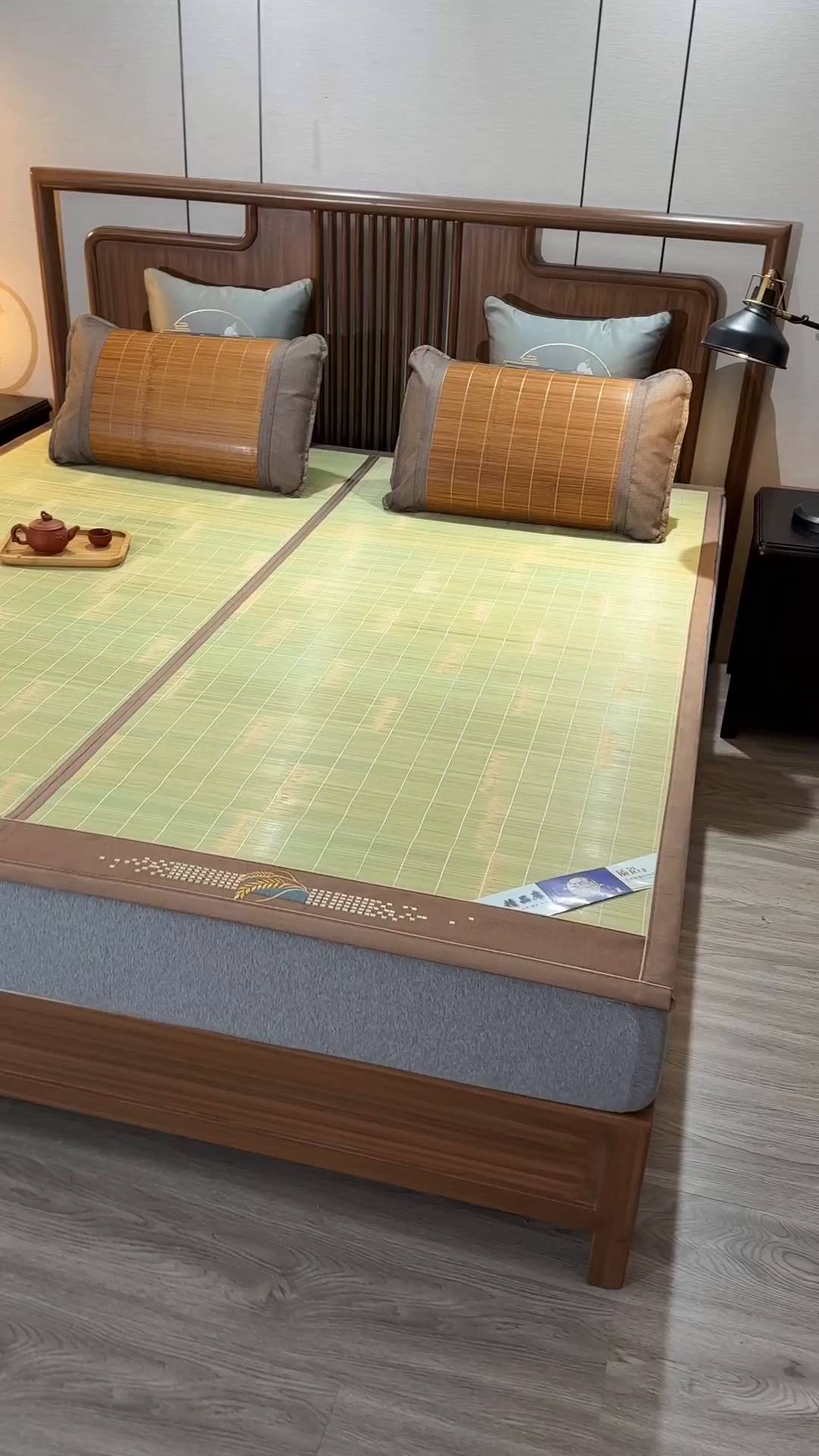 91家纺网 家纺一手货源 找家纺 鸣创 2026新款竹席凉席冰丝席碳化双面竹凉席草席藤席 清凉一夏