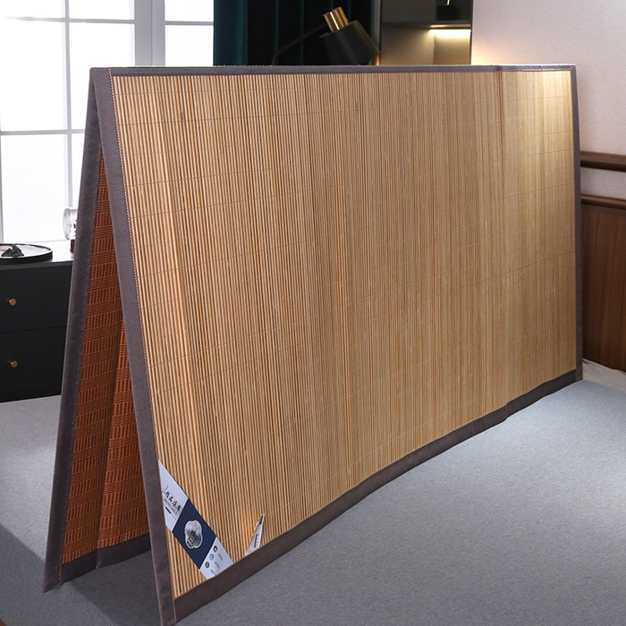 91家纺网 家纺一手货源 找家纺 鸣创 2026新款竹席凉席冰丝席碳化双面竹凉席草席藤席 亲肤雅韵