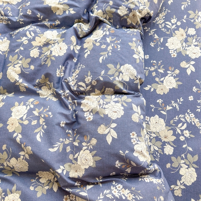 91家纺网 家纺一手货源 找家纺 黛妮雅 2026新款AB版全棉印花单被套床单枕套 送买家秀 青花絮语