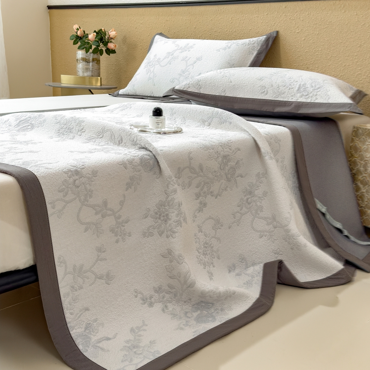 91家纺网 家纺一手货源 找家纺 孩子王家纺 2026新款夏天冰丝A类母婴级凉感值过0.21冰豆豆家用凉席子夏季-思琳娜 思琳娜-淡蓝