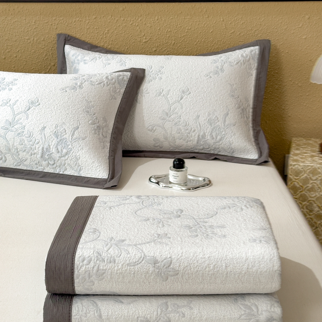 91家纺网 家纺一手货源 找家纺 孩子王家纺 2026新款夏天冰丝A类母婴级凉感值过0.21冰豆豆家用凉席子夏季-思琳娜 思琳娜-淡蓝