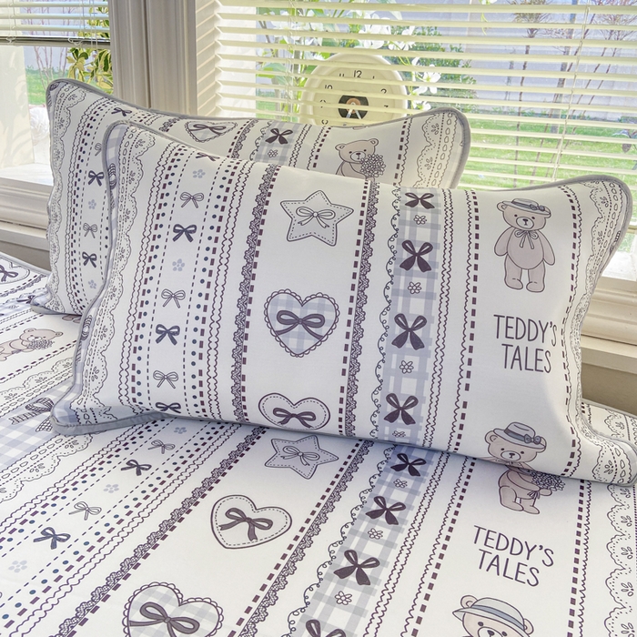 91家纺网 家纺一手货源 找家纺 麋兔 2026新款凉感小冰皮软席席子凉席 奶灰小熊