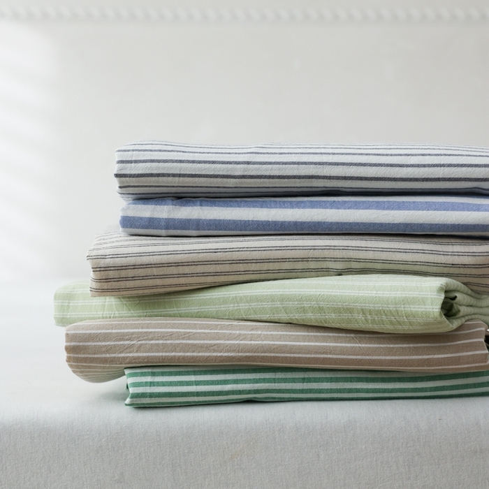 91家纺网 家纺一手货源 找家纺 （总）棉眠 2026新款调色盘全棉纯棉水洗棉混搭单品系列-条纹单被套