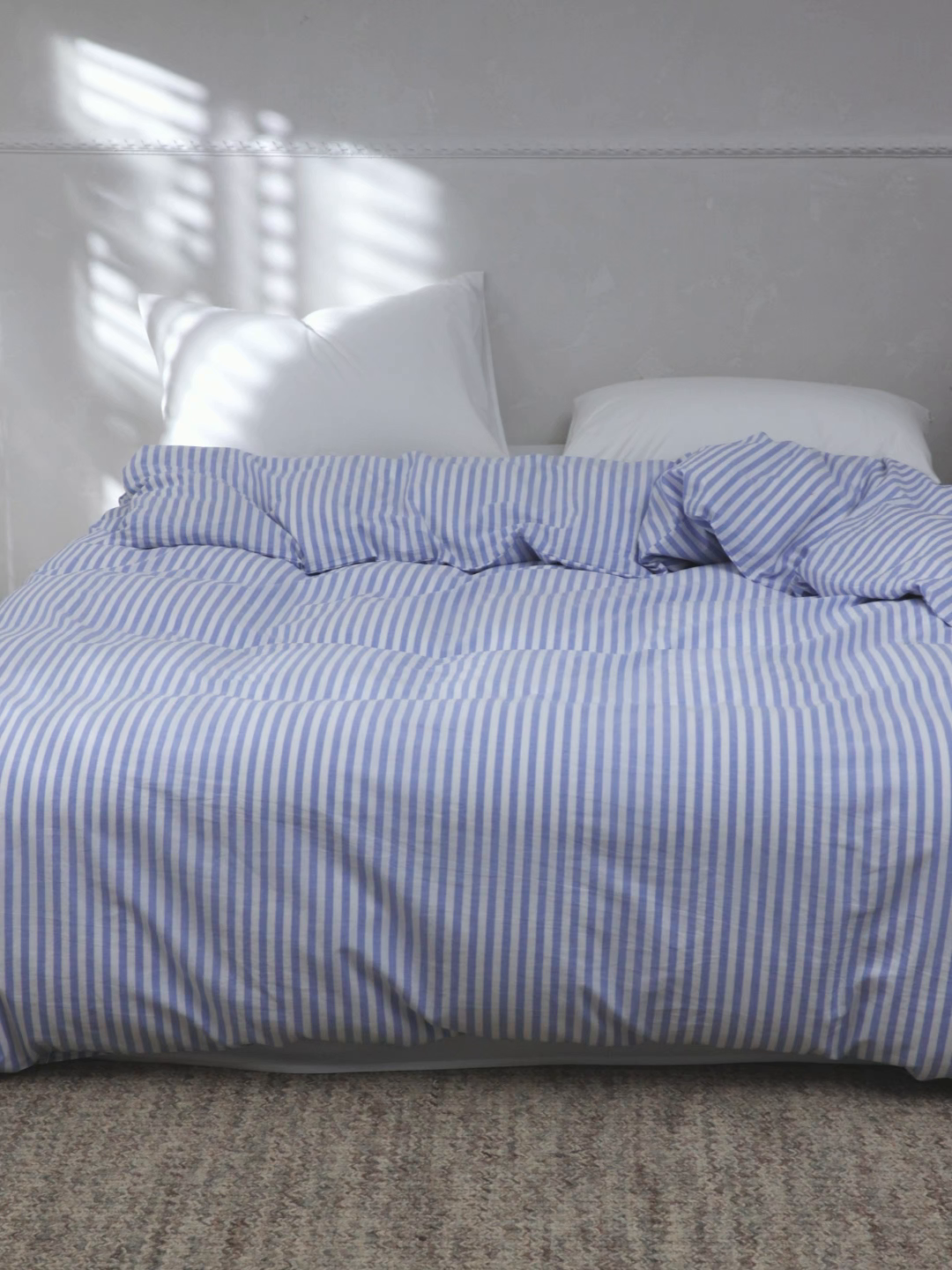 91家纺网 家纺一手货源 找家纺 （总）棉眠 2026新款调色盘全棉纯棉水洗棉混搭单品系列-条纹单被套