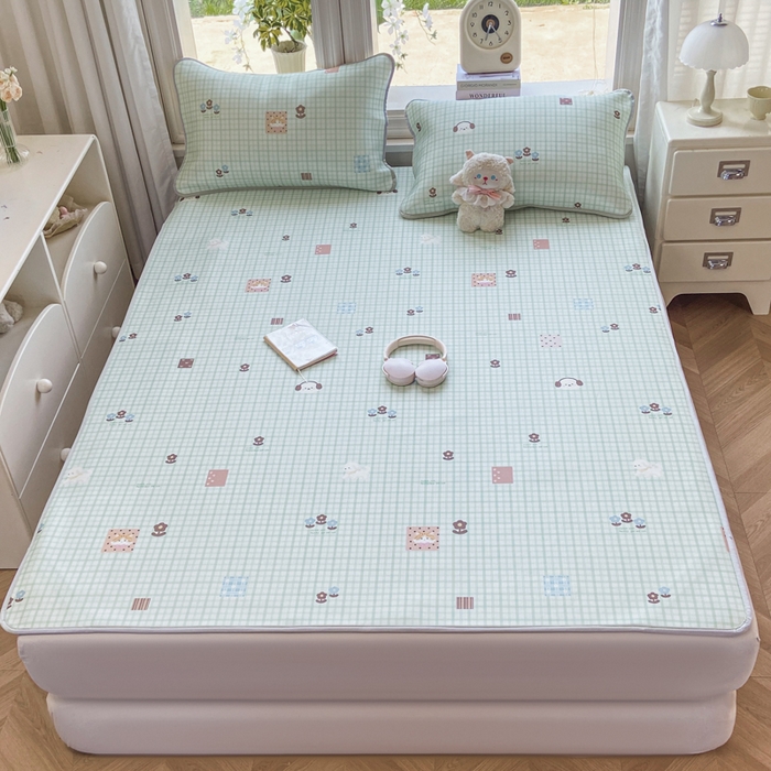 91家纺网 家纺一手货源 找家纺 麋兔 2026新款凉感小冰皮软席席子凉席 青禾小方