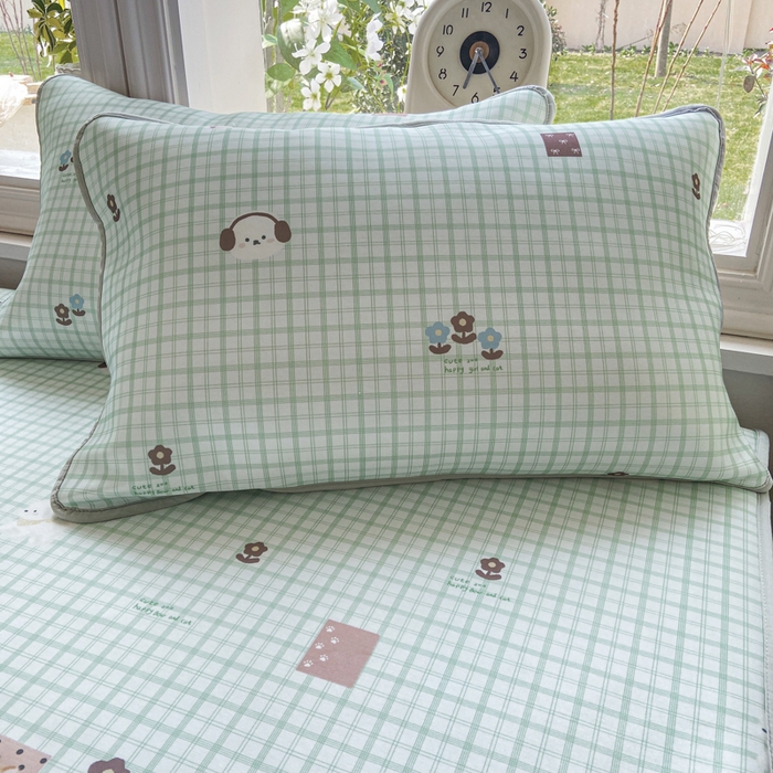 91家纺网 家纺一手货源 找家纺 麋兔 2026新款凉感小冰皮软席席子凉席 青禾小方