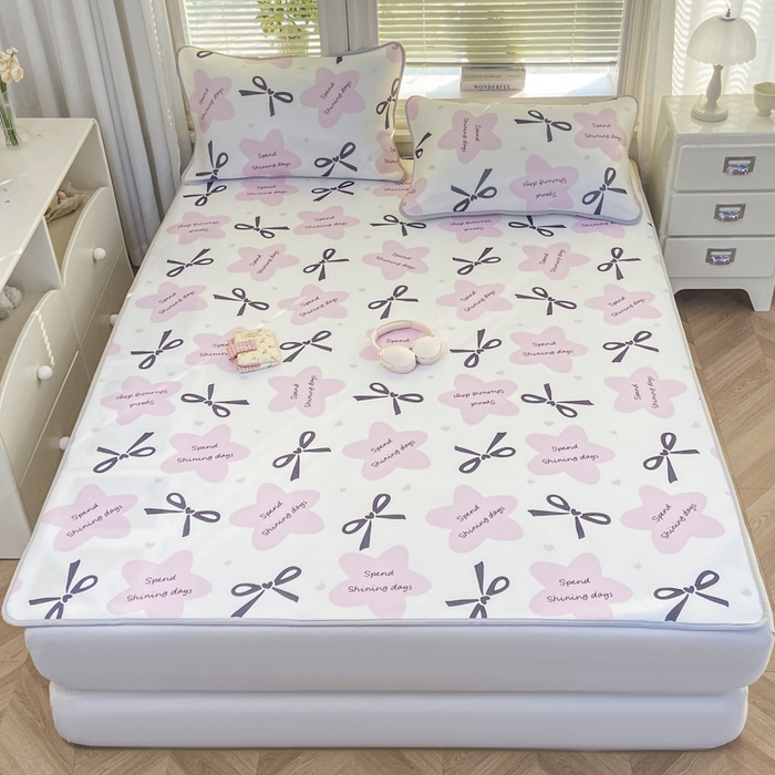 91家纺网 家纺一手货源 找家纺 麋兔 2026新款凉感小冰皮软席席子凉席 甜粉日记