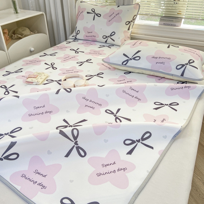 91家纺网 家纺一手货源 找家纺 麋兔 2026新款凉感小冰皮软席席子凉席 甜粉日记