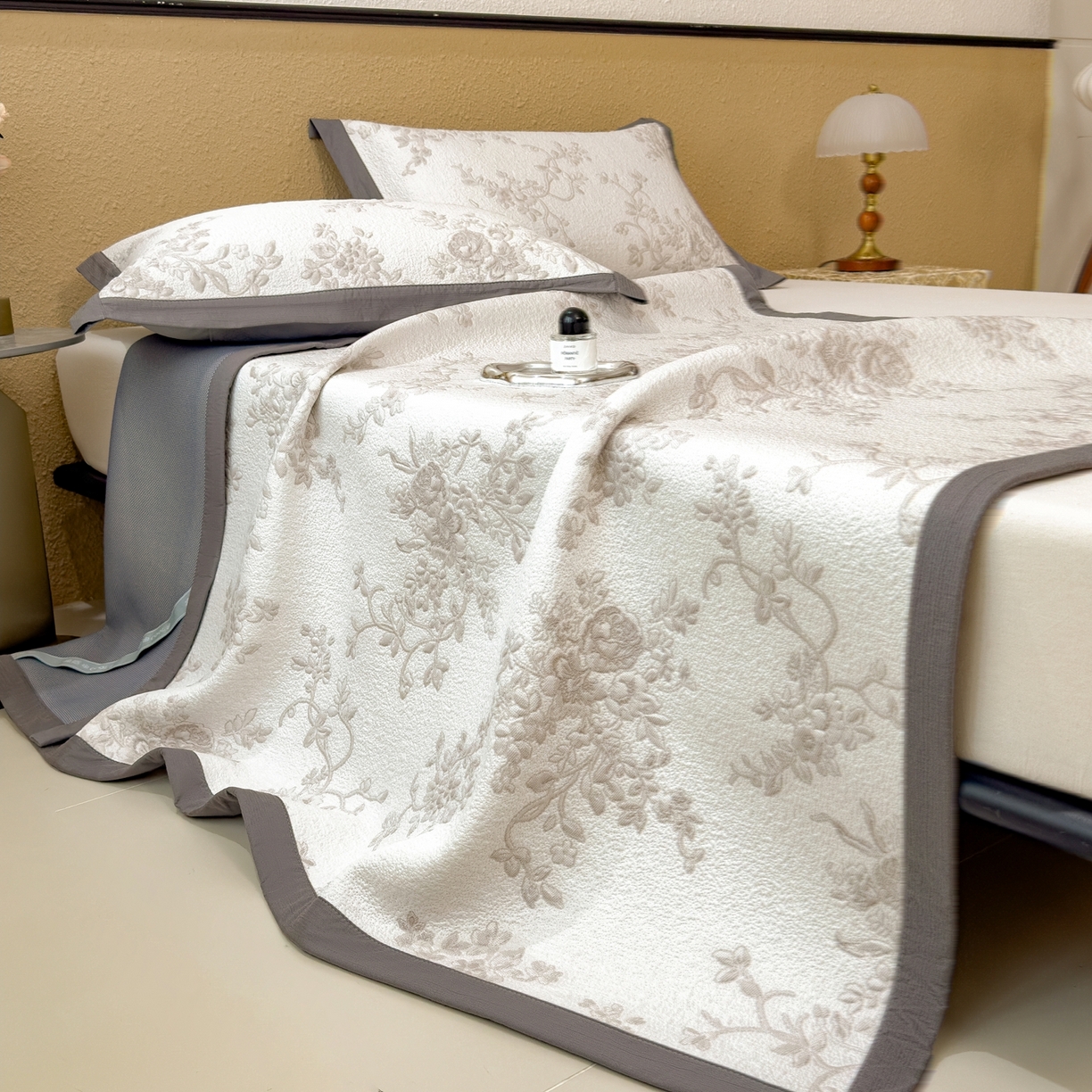 91家纺网 家纺一手货源 找家纺 孩子王家纺 2026新款夏天冰丝A类母婴级凉感值过0.21冰豆豆家用凉席子夏季-思琳娜 思琳娜-豆咖