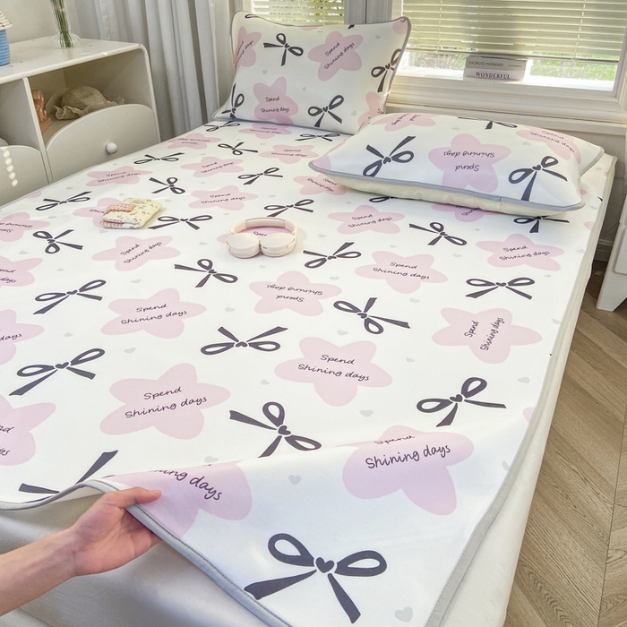 91家纺网 家纺一手货源 找家纺 麋兔 2026新款凉感小冰皮软席席子凉席 甜粉日记