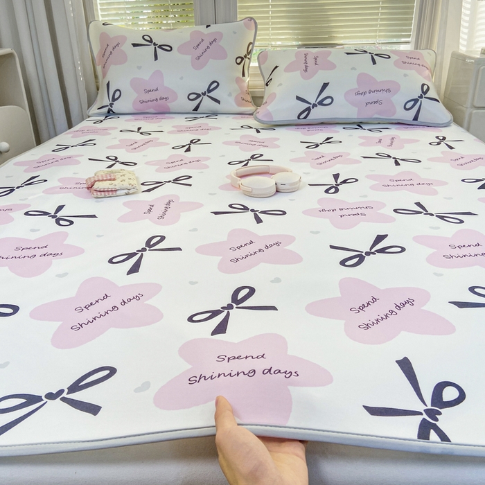 91家纺网 家纺一手货源 找家纺 麋兔 2026新款凉感小冰皮软席席子凉席 甜粉日记