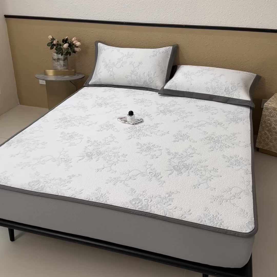 91家纺网 家纺一手货源 找家纺 孩子王家纺 2026新款夏天冰丝A类母婴级凉感值过0.21冰豆豆家用凉席子夏季-思琳娜 思琳娜-豆咖