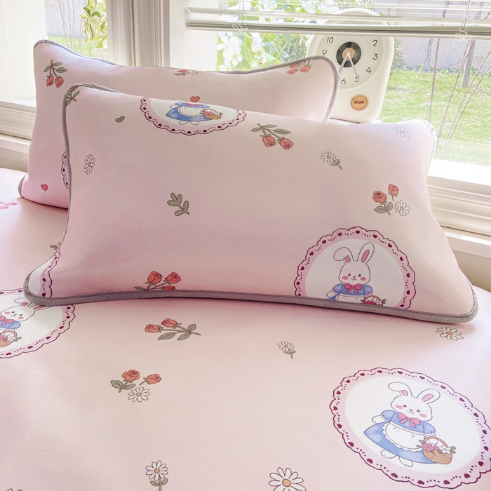 91家纺网 家纺一手货源 找家纺 麋兔 2026新款凉感小冰皮软席席子凉席 兔园