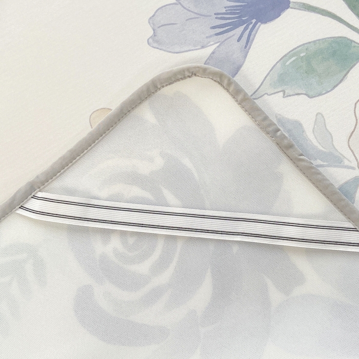 91家纺网 家纺一手货源 找家纺 麋兔 2026新款凉感小冰皮软席席子凉席 雾蓝花屿