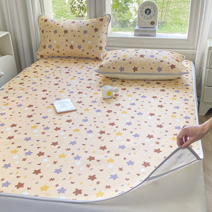 91家纺网 家纺一手货源 找家纺 麋兔 2026新款凉感小冰皮软席席子凉席 星咖