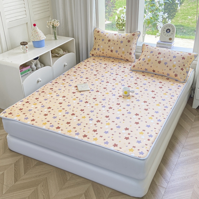 91家纺网 家纺一手货源 找家纺 麋兔 2026新款凉感小冰皮软席席子凉席 星咖